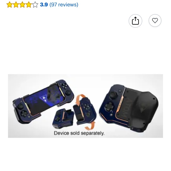 Turtle Beach - Atom iOS Game Controller for Apple Phones - Cobalt Blue - Picture 12 of 12